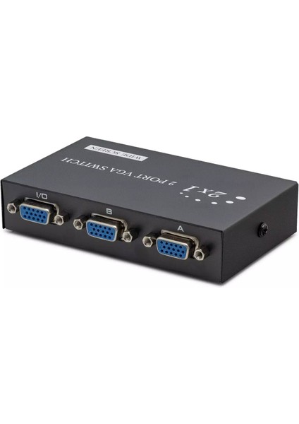 Bilgisayar Ağı Için 2 Giriş 1 Çikiş Butonlu Geçiş 2 Port VGA Switch