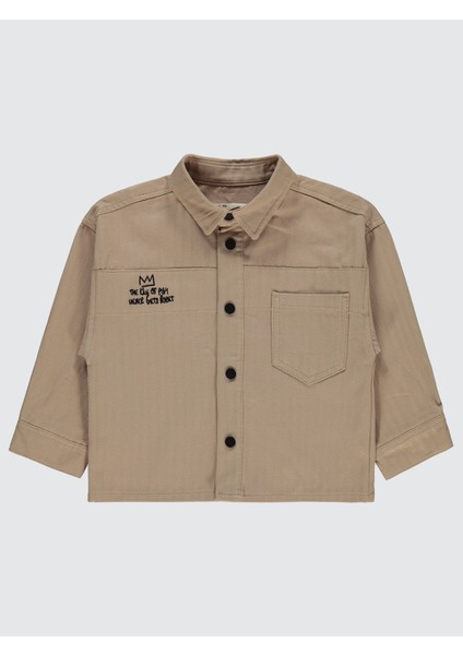 Erkek Çocuk Gömlek 2-5 Yaş Vizon