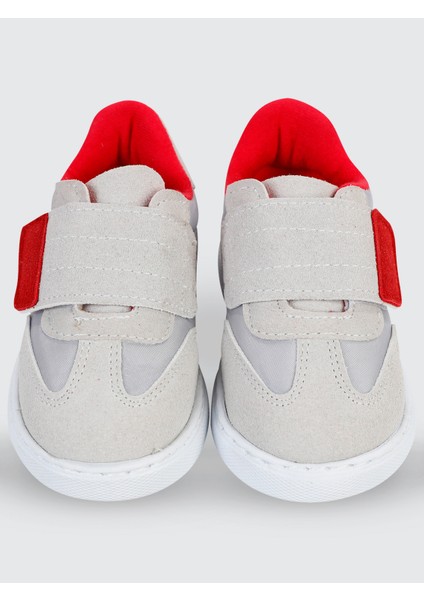 Erkek Çocuk Spor Ayakkabı 21-25 Numara Gri-Kırmızı modelleri