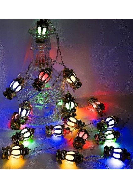 Bahçe Keyfi İçin Gün Işıklı 20LED Kandil Feneri