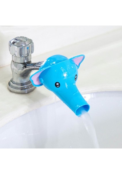 Bebek Banyo Keyfi Için Musluk Uzatıcı Sevimli Hortumlu Fil