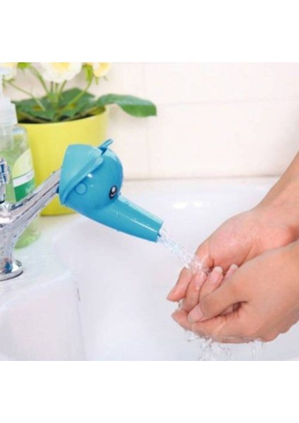 Bebek Banyo Keyfi Için Musluk Uzatıcı Sevimli Hortumlu Fil