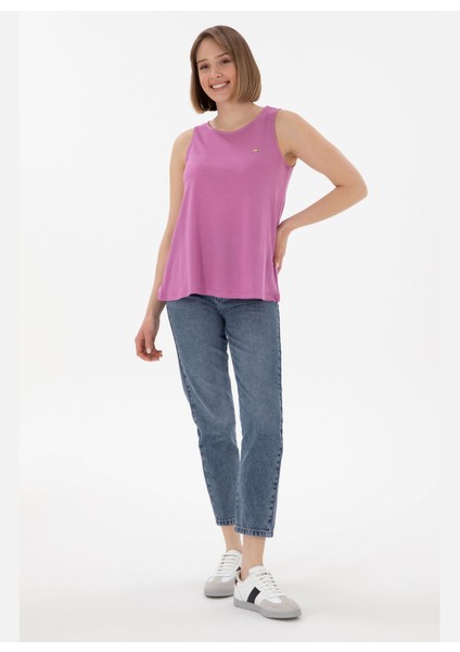 Yüksek Bel Normal Paça Mom Fit Indigo Kadın Denim Pantolon Felıpa