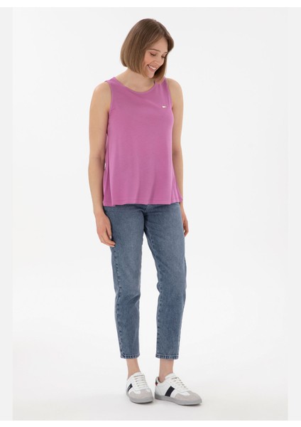 Yüksek Bel Normal Paça Mom Fit Indigo Kadın Denim Pantolon Felıpa modelleri