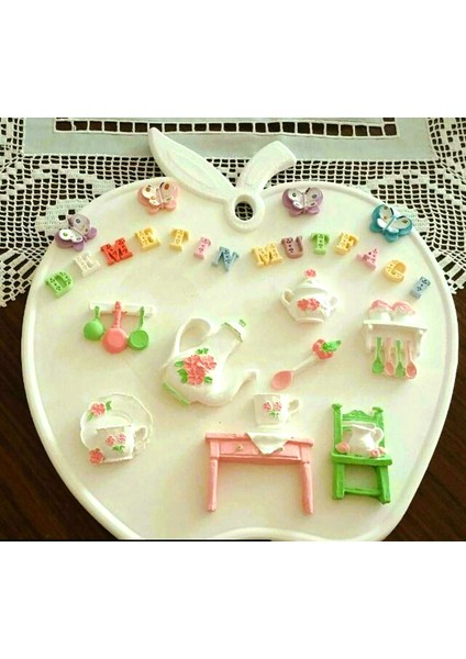 Mutfak Temalı Çaydanlık Fincan Silikon Kalıp K-098 fırsatları