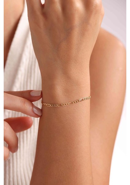 14 Ayar Altın Figaro Bileklik fiyatları