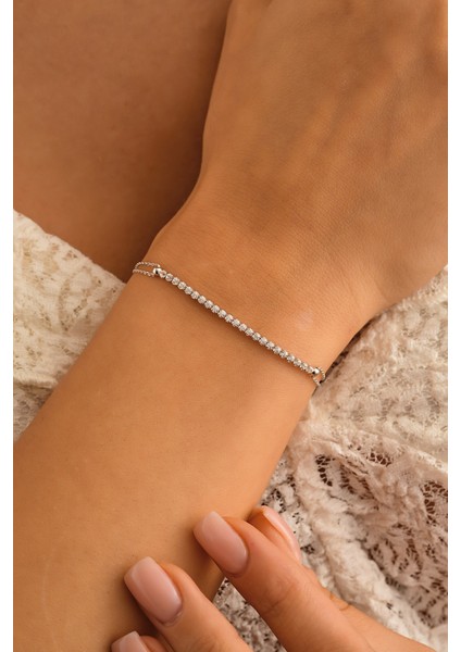 14 Ayar Beyaz Altın Su Yolu Bileklik fiyatları