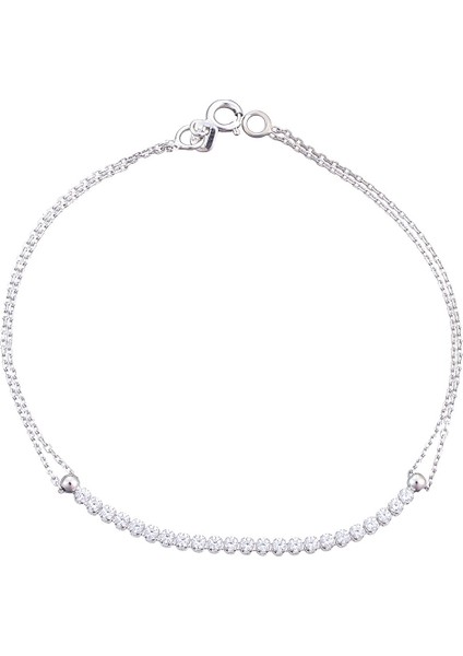 14 Ayar Beyaz Altın Su Yolu Bileklik fırsatları