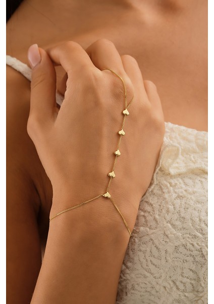 14 Ayar Altın Beş Kalp Şahmeran