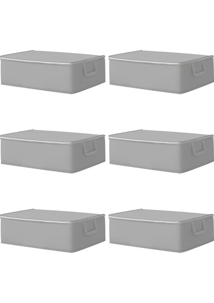 18 Adet- Mega Büyük Boy Bazaaltı ve Çekyat Hurç 64 x 45 x 22 cm Antrasit Gri Baza Altı Hurç Saklama Hurcu