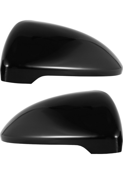 2 Adet Golf 7 Mk7 7.5 Gtd R ile Uyumlu L E-Golf ile Uyumlu Yan Kanat Ayna Kapağı Parlak Siyah Dikiz Aynası Kılıfı Kapak 2013-2017 (Yurt Dışından)