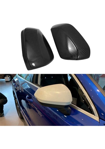 1 Çift Dikiz Aynası Kapağı Yan Kanat Ayna Ayar Kapakları Q2 Q3 2019-2023 ile Uyumlu Macun Koruma Çerçevesi Abs Karbon (Yurt Dışından) modelleri