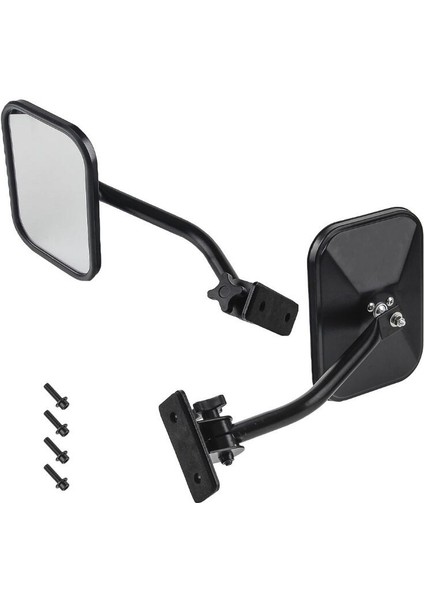 Wrangler Tj, Jk, Lj Hızlı Açılan Yan Aynalar Siyah 2'li Paket ile Uyumlu Kapalı Kapı Aynaları (Yurt Dışından) fiyatları