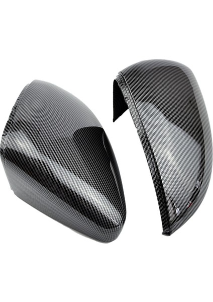 Karbon Fiber Desen Dikiz Aynası Kapağı Yan Dikiz Aynası Kapatma Kapakları Golf Mk7 Mk7.5 ile Uyumlu Golf 7 R 2013-2020 (Yurt Dışından)