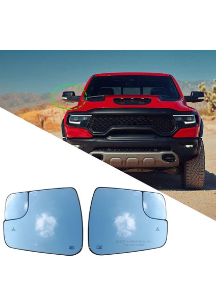 68402094AA Ram 1500 ile Uyumlu 2019-2021 Kör Nokta Yardımlı Araç Dikiz Aynası Camı Sol (Yurt Dışından) fiyatları