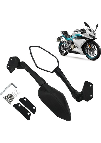Motosiklet Aynaları Spor Bisiklet Scooter Dikiz Aynası Motosiklet Aksesuarları 250SR CF250-6 CF250-6A ile Uyumlu (Yurt Dışından) modelleri