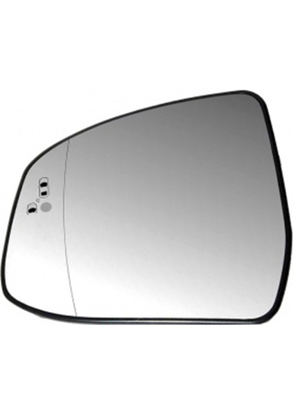 2 Adet Kapı Kanat Yan Ayna Cam Isıtmalı Kör Nokta Uyarısı Destek Plakası ile Focus Mk2 Mk3 Mondeo Mk4 L+R ile Uyumlu (Yurt Dışından)