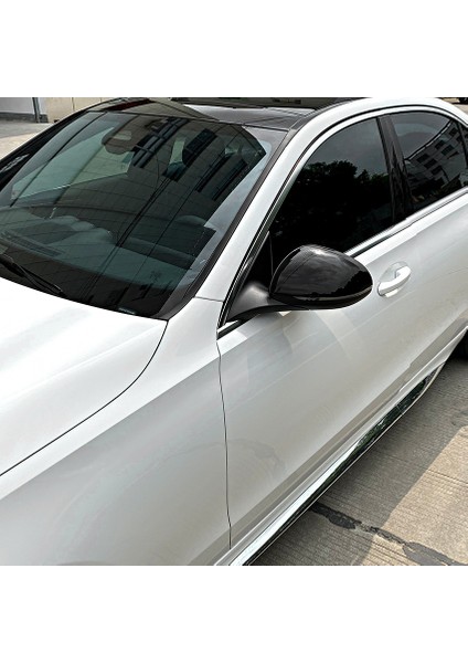 Parlak Siyah Yan Kapı Dikiz Aynası Kapağı C Sınıfı W206 2021 2022 Dikiz Aynası Kapağı Trim ile Uyumlu (Yurt Dışından) modelleri