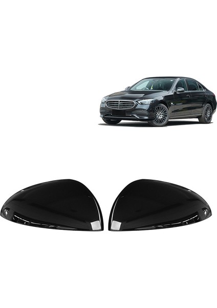 Parlak Siyah Yan Kapı Dikiz Aynası Kapağı C Sınıfı W206 2021 2022 Dikiz Aynası Kapağı Trim ile Uyumlu (Yurt Dışından) fırsatları