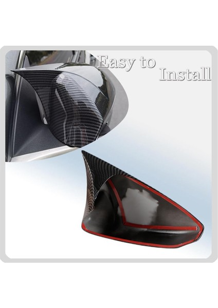 Sorento 2016-2019 ile Uyumlu Araba Dikiz Yan Ayna Kapağı Kanat Kapağı Dış Kapı Dikiz Kasa Trim, Karbon Fiber (Yurt Dışından) modelleri