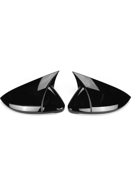 Mk7 Mk7.5 Gtd R ile Uyumlu Dikiz Aynası Kapağı Bullhorn Dönüşümü Evrensel Parlak Siyah (Yurt Dışından)