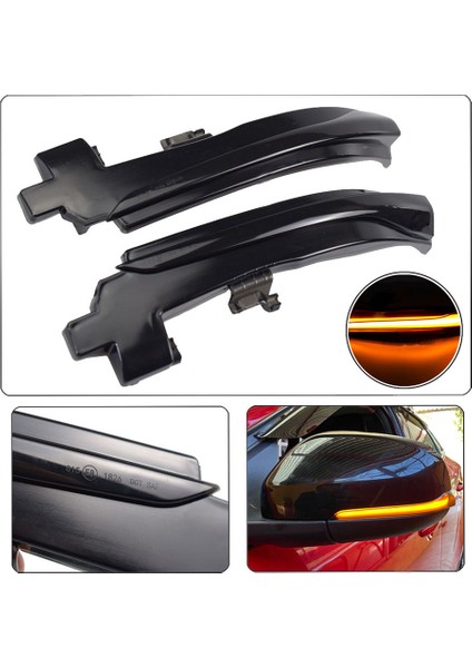V40 cc Iı S60 2011-2018 S80 V70 Iıı ile Uyumlu Araba Dinamik LED Dönüş Sinyali Işık Dikiz Aynası Işık Göstergesi (Yurt Dışından)