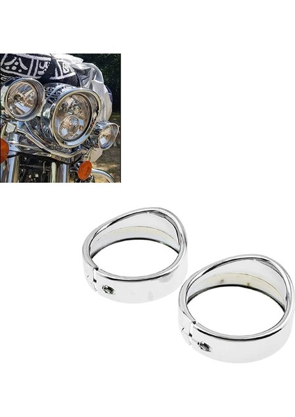 4.5 Inç Motosiklet Vizör Tarzı Dönüş Sinyali Trim Halkası Sis Lambası Gölge Street Glide ile Uyumlu (Yurt Dışından) indirimleri