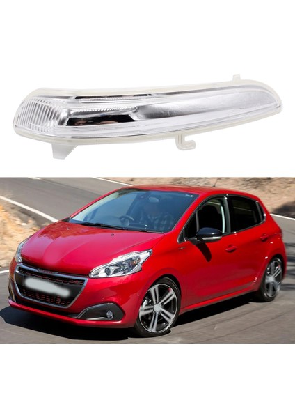 Araba Kapı Kanat Dikiz Aynası Dönüş Sinyali Gösterge Işığı Lens Kapağı ile Uyumlu 208 2008 2012-2017 1607512680 Sol (Yurt Dışından) modelleri