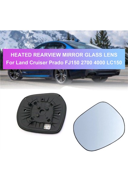 2x Dikiz Aynası Cam Lens Geniş Açı Ayna Yedek Lens ile Uyumlu Land Cruiser Prado FJ150 2700 4000 LC150 (Yurt Dışından)