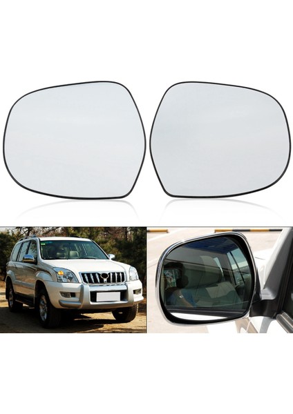 Araba Dış Kapı Dikiz Yan Ayna Lens Gözlük Land Cruiser Prado Retrovisione Specchio 2002-2009 ile Uyumlu (Yurt Dışından) fiyatları