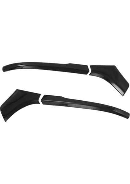 2021 2022 Yan Kapı Dikiz Aynası Dekorasyon Şerit Kapak Trim Etiket Şekillendirici Parlak Siyah ile Uyumlu (Yurt Dışından)