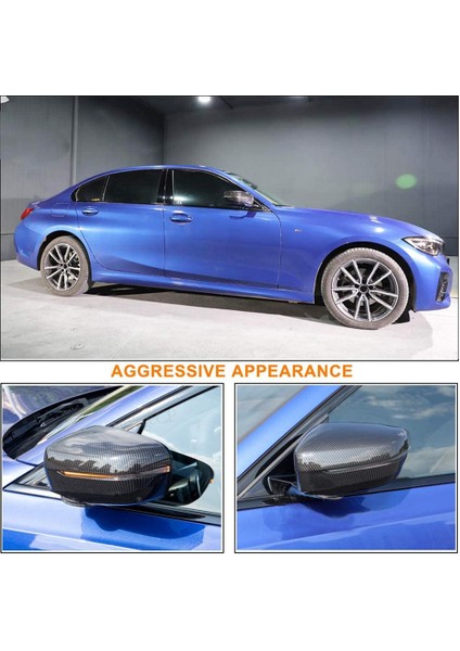 Uyumlu - 3 Serisi G20 G28 2020-2022 Araba Yan Kapı Dikiz Aynası Kapağı Kapak Trim Dekorasyon Çıkartma Dış Aksesuarlar (Yurt Dışından) modelleri