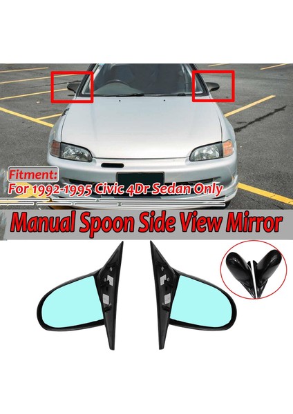 Araba Manuel Ayarlanabilir Yan Kapı Dikiz Aynası 4 Kapılı 1992-1995 ile Uyumlu (Yurt Dışından) fiyatları