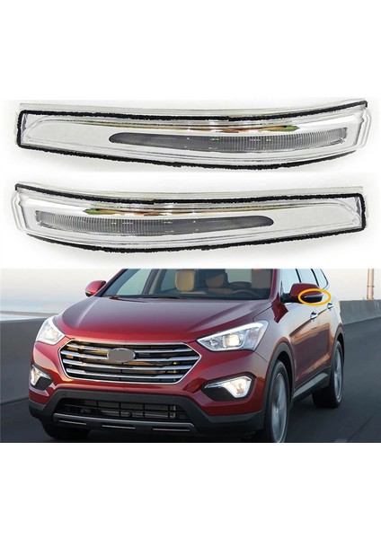 Sağ Yan Ayna LED Reflektör Işığı 87623B8000 -Xl 2013-2018 ile Uyumlu Dikiz Aynası Dönüş Sinyali Lambası (Yurt Dışından)