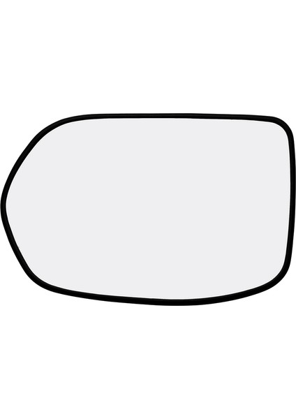 Sağ Kapı Kanat Yan Ayna Camı Isıtmalı Destek Plakalı -V 2007-2012 Dikiz Aynası Camı ile Uyumlu (Yurt Dışından)