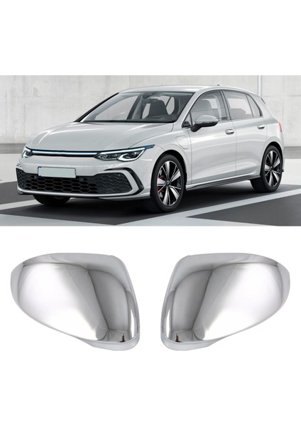 Araba Krom Dikiz Aynası Kapağı Yan Ayna Kapağı Golf 8 Mk8 2020 2021 ile Uyumlu (Yurt Dışından) modelleri