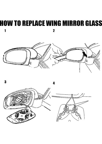 Sol + Sağ Kapı Kanat Yan Ayna Cam Isıtmalı Destek Plakalı Rx 2003 - 2008 2005 - 2010 ile Uyumlu (Yurt Dışından) indirimleri