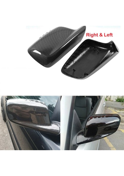 Araba Dikiz Aynası Kapağı Yan Ayna Kapağı ile Uyumlu-7 Serisi E65 E66 2001-2008 E67 2002-2008 E46 Coupe (Yurt Dışından)