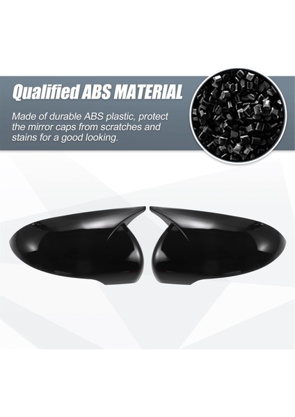 Sorento 2016-2019 ile Uyumlu Araç Dikiz Yan Ayna Kapağı Kanat Kapağı Dış Kapı Dikiz Kasa Trim, Siyah (Yurt Dışından) fiyatları