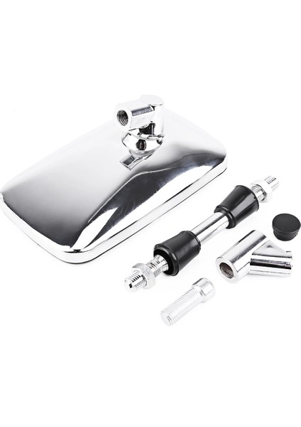 1 Çift 10MM Evrensel Motosiklet Dikiz Aynası Gidon Yan Aynalar Chopper ile Uyumlu (Yurt Dışından)