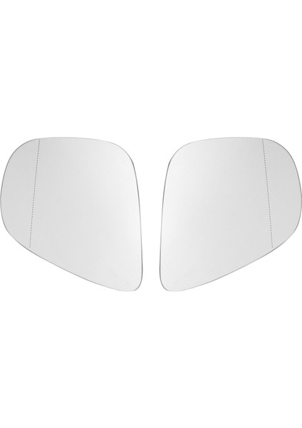 2 Adet Araba Isıtmalı Dikiz Aynası Cam Sol ve Sağ Kapı Yan Kanat Gri Lens Değiştirme ile Uyumlu-Golf 6 Mk6 2009-2013 (Yurt Dışından)