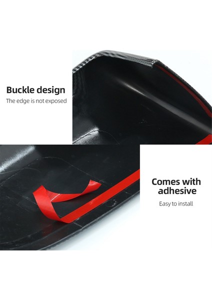 Siyah Araba Dikiz Aynası Kapağı Yan Kapı Ayna Kapağı Kapağı 2021-2023 ile Uyumlu (Yurt Dışından) modelleri