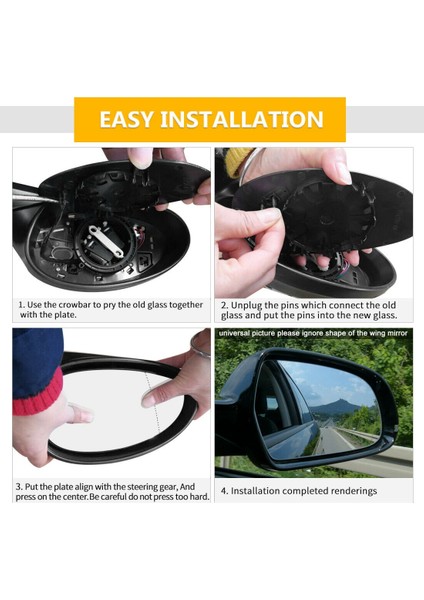 Sol Sürüş Yan Kanat Kapı Aynası Dikiz Aynası Cam Isıtmalı Mavi 5 6 7 Serisi ile Uyumlu F07 F10 F11 F06 F12 F01 F02 (Yurt Dışından) fiyatları