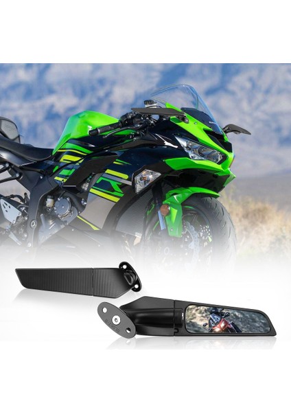 Motosiklet Dikiz Aynaları Yan Ayna Ayarlanabilir Döner Dikiz Aynası ile Uyumlu R15V3 R25 R3 R15V CBR650R (Yurt Dışından) modelleri