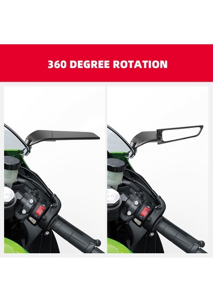 Motosiklet Dikiz Aynaları Yan Ayna Ayarlanabilir Döner Dikiz Aynası ile Uyumlu R15V3 R25 R3 R15V CBR650R (Yurt Dışından) fırsatları