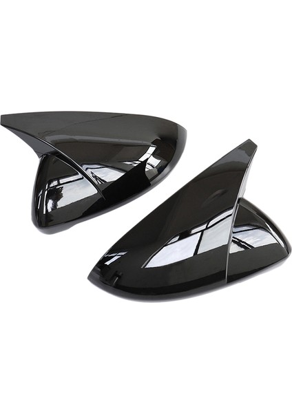 Parlak Siyah Dikiz Aynası Kapağı Kapı Yan Kanat Ayna Kapakları Trim ile Uyumlu Golf 7 7.5 Mk7 2015 2016 2017 2018 (Yurt Dışından)