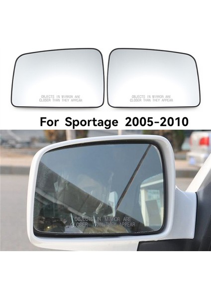 Araç Dikiz Aynası Camları Geniş Açı Sol Sağ Isıtmalı Kanat Dikiz Aynası Camı 2005-2010 ile Uyumlu (Yurt Dışından)