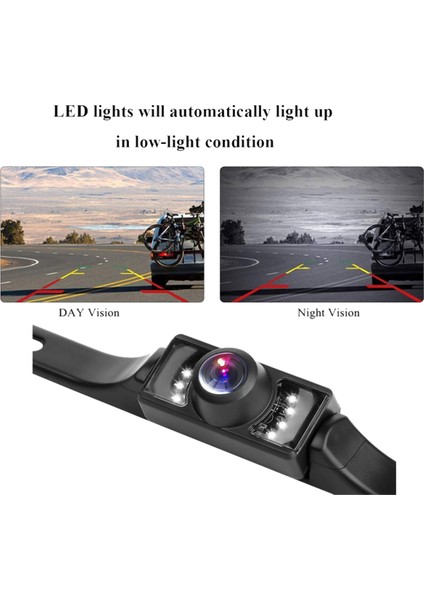 4.3 Inç Araba Tft LCD Ayna Monitör Kablosuz Ters Araç Dikiz Yedekleme Kamera Seti (Siyah) (Yurt Dışından) indirimleri