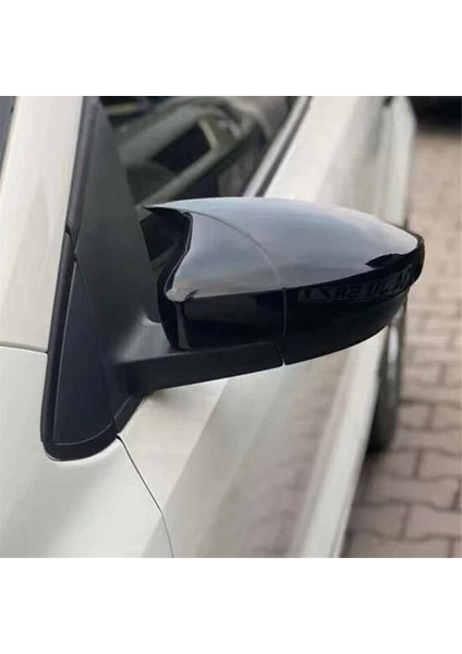 2x Araba Parlak Siyah Dikiz Aynası Kapağı 09-17 Mk5 6r 6c Dikiz Aynası Muhafazası Modifikasyon Parçaları ile Uyumlu (Yurt Dışından) fiyatları