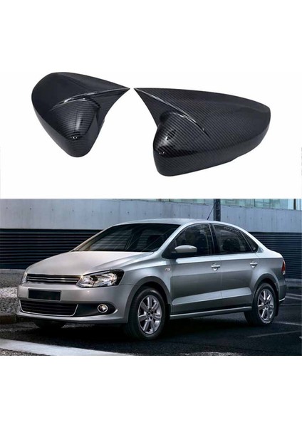 2x Araba Parlak Siyah Dikiz Aynası Kapağı 09-17 Mk5 6r 6c Dikiz Aynası Muhafazası Modifikasyon Parçaları ile Uyumlu (Yurt Dışından) modelleri